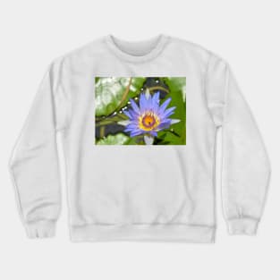 Purple Flower Crewneck Sweatshirt